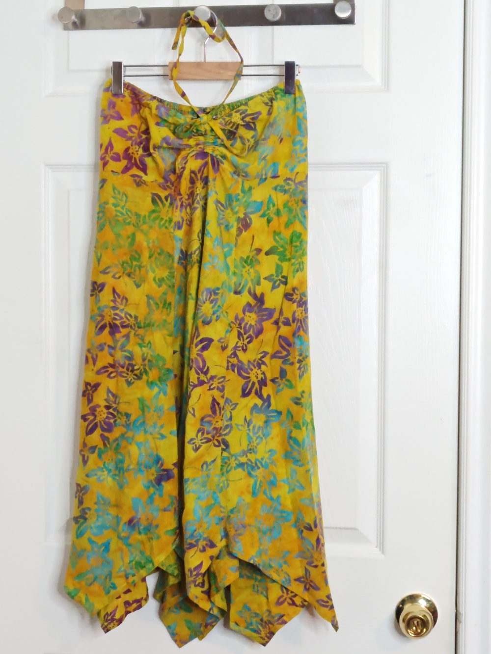 Summer Halter Color Block Mini Dress